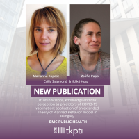 New Publication –Trust in science, knowledge and risk perception as predictors of COVID-19 vaccination: application of an extended Theory of Planned Behavior model in Hungary
