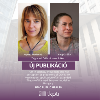 Új Publikáció – Trust in science, knowledge and risk perception as predictors of COVID-19 vaccination: application of an extended Theory of Planned Behavior model in Hungary