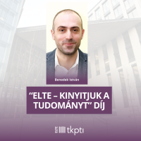 „ELTE – Kinyitjuk a tudományt” díjban részesült Benedek István